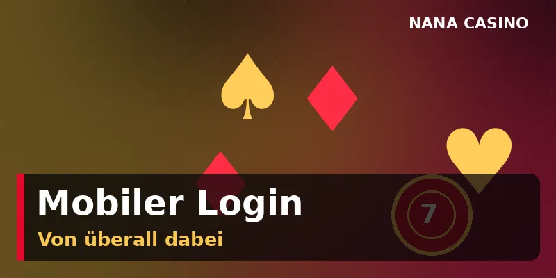Mobiler Login bei Nana Casino per Fingerabdruck auf dem Smartphone