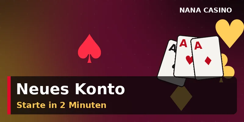 Neues Spielerkonto bei Nana Casino in fünf Schritten erstellen
