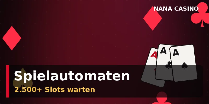 Über 2500 Spielautomaten bei Nana Casino von bekannten Studios